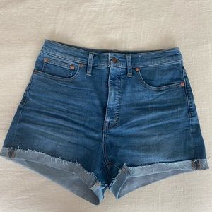 Madewell High Rise Denim Short Sz 28